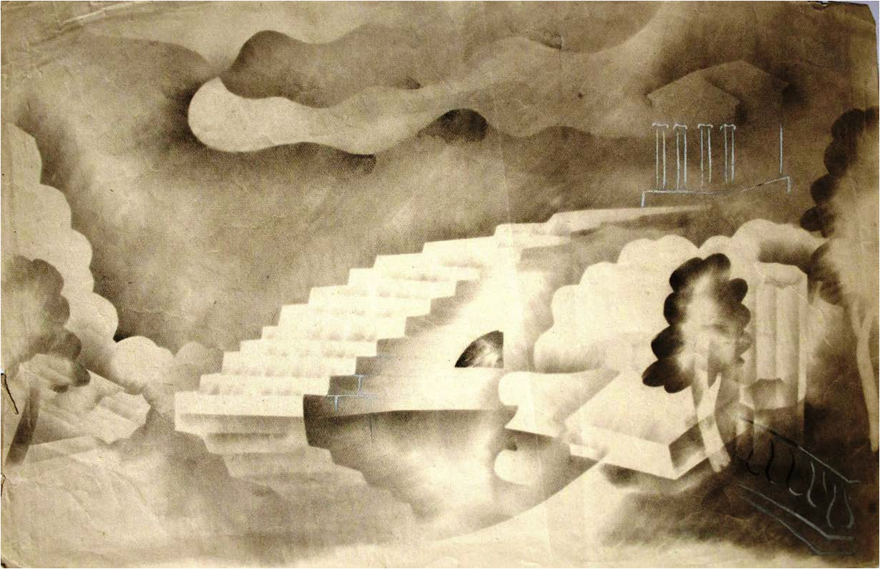 Indian ink, paper, 18X24, Shalva Amiranashvili Museum of Fine Arts 