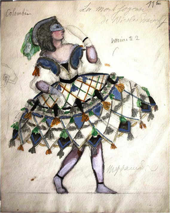 watercolor, crayon, paper, 31X25, Shalva Amiranashvili Museum of Fine Arts 