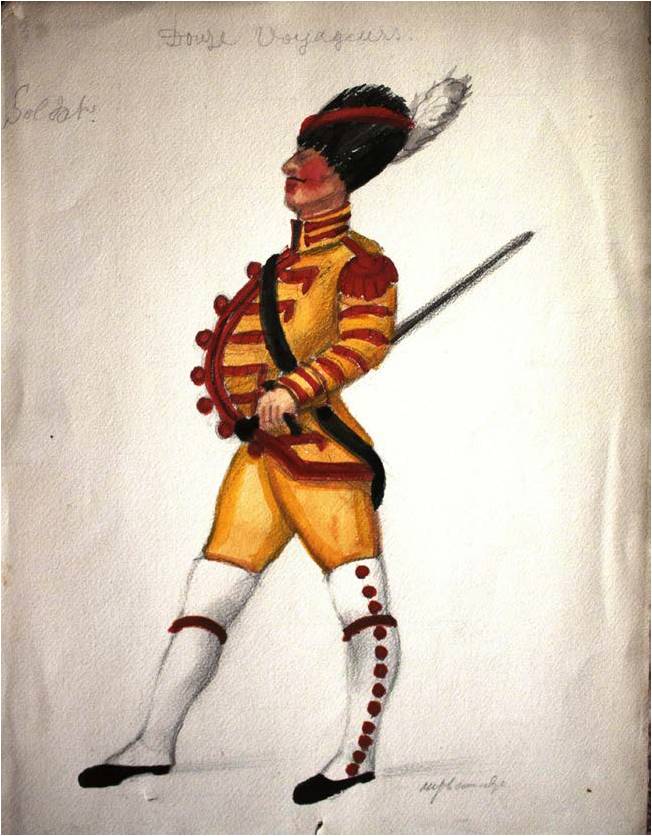 watercolor, Indian ink, paper, 38X28, Shalva Amiranashvili Museum of Fine Arts 