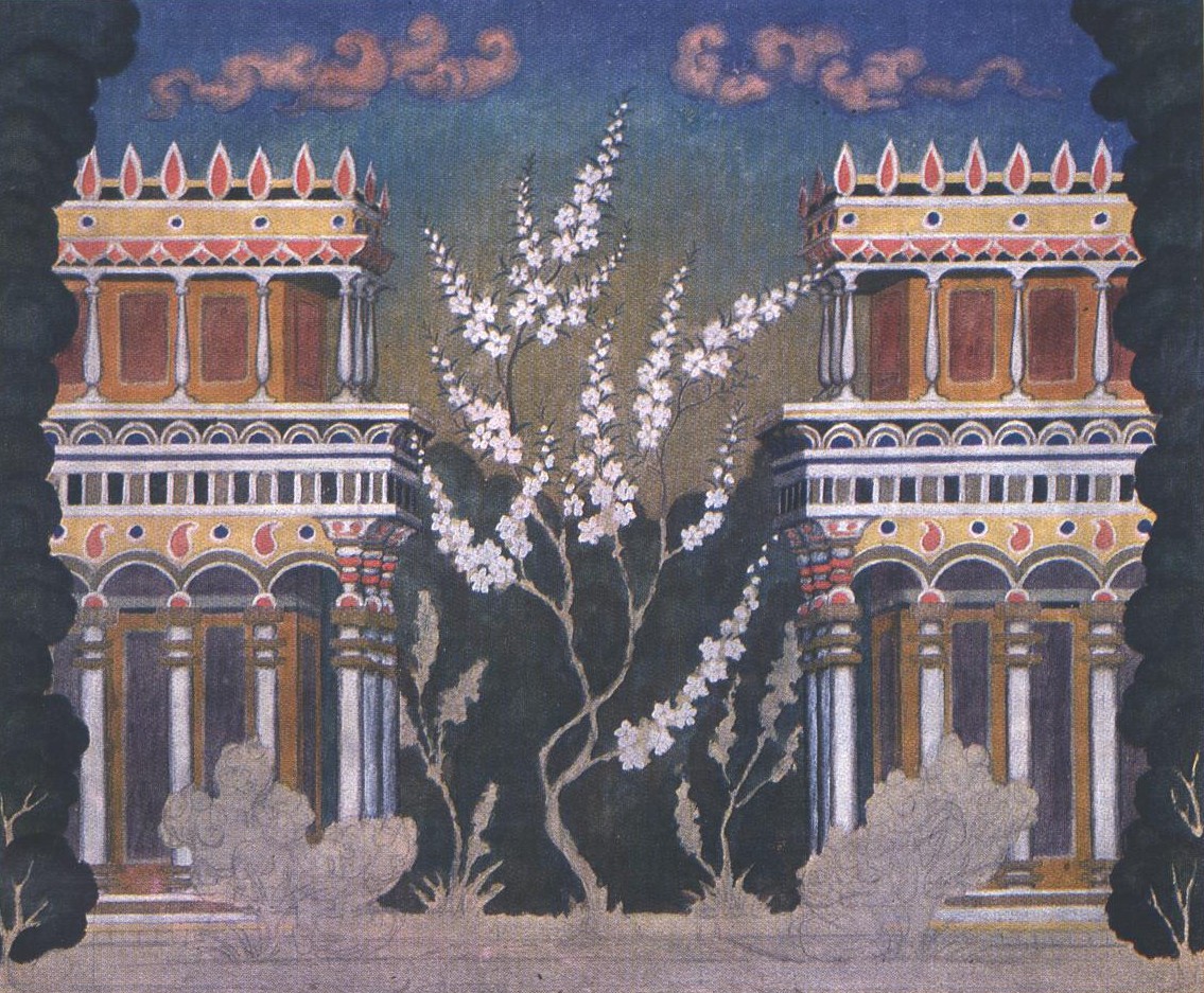 gouache, paper, 1909, Shalva Amiranashvili Museum of Fine Arts 
