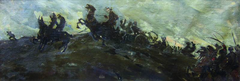 ტილო, ზეთი, 34X100, 1910-1920-იანი წწ., ე.სიდამონ-ერისთავის კოლექცია