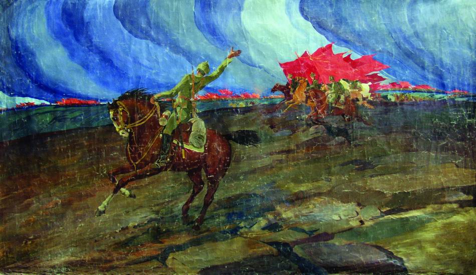 ტილო, ზეთი, 174X300, 1921,  ე.სიდამონ-ერისთავის კოლექცია