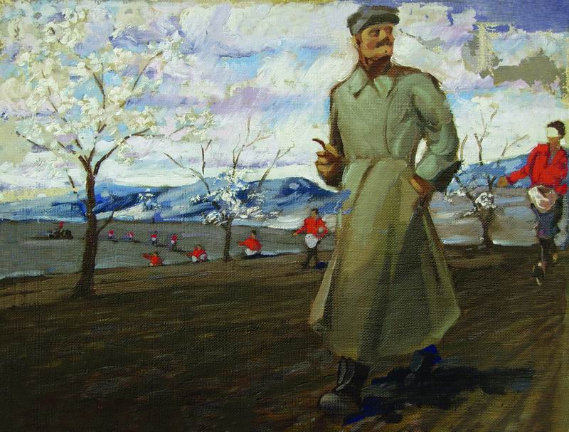 მუყაო, ზეთი; 27X36.5, 1920-იანი წწ., ე.სიდამონ-ერისთავის კოლექცია