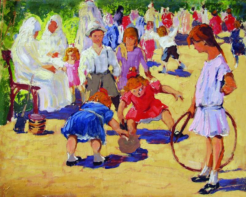 ტილო, ზეთი, 32X40, 1920-1935, ე.სიდამონ-ერისთავის კოლექცია.