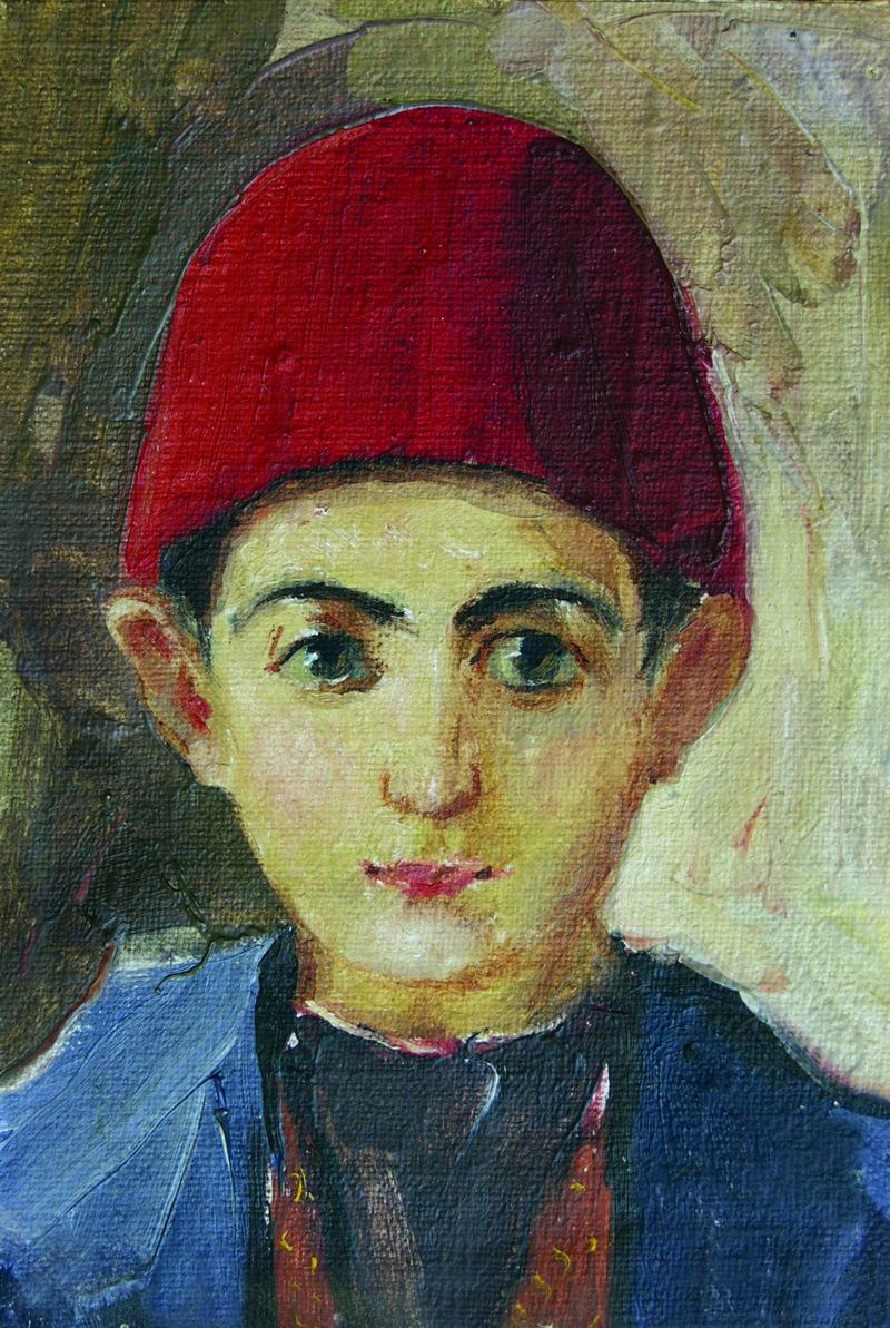 მუყაო, ზეთი; 16,5X11, 1920–იანი წწ., დ.ციციშვილის კოლექცია