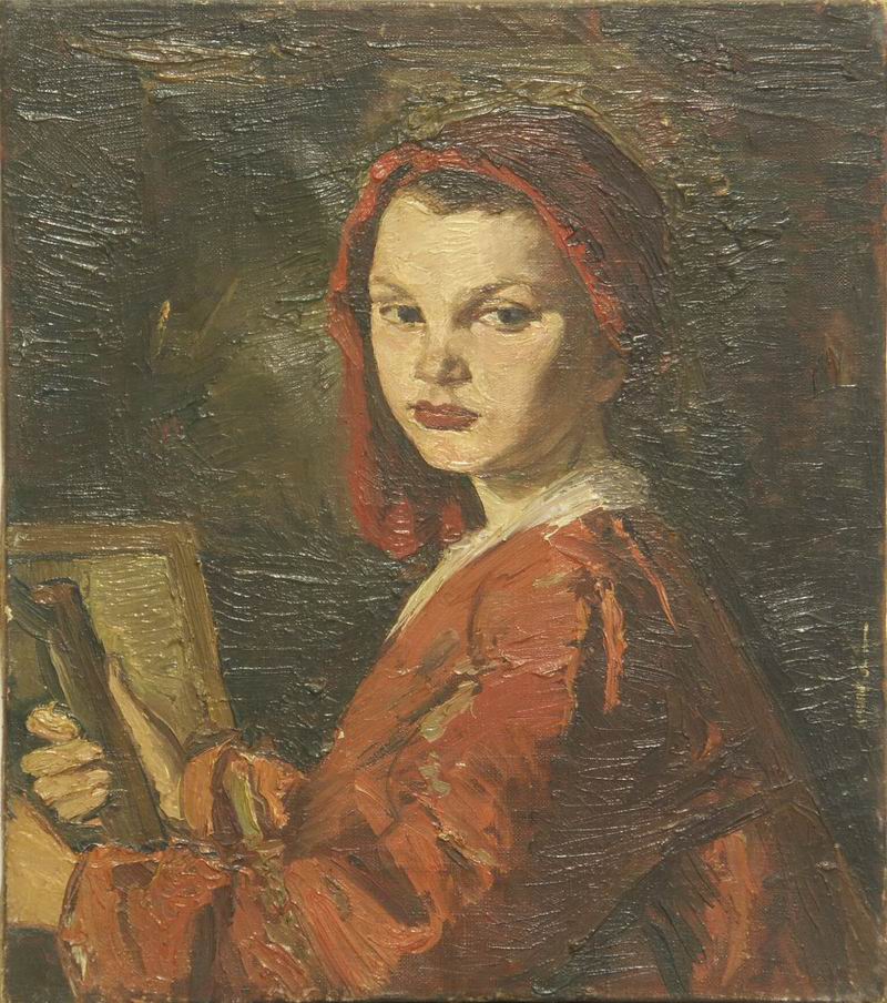 oil on canvas, 44x38,5,  1942  Georgian National Museum