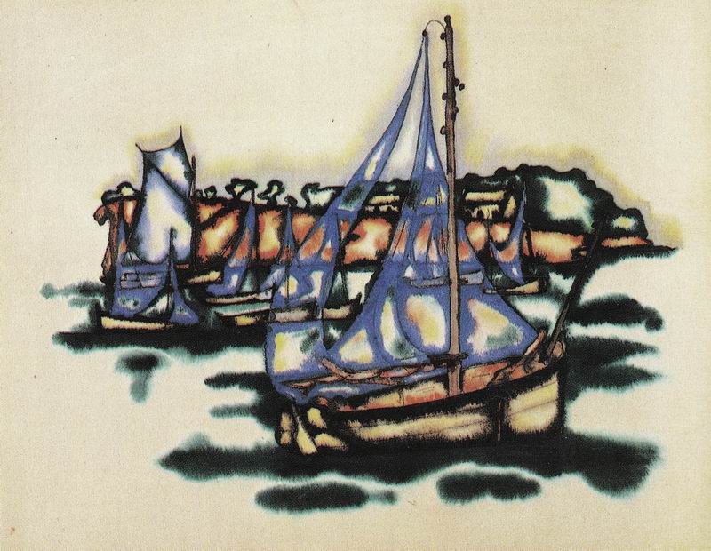 watercolor on paper, 22+28, Paris 1921