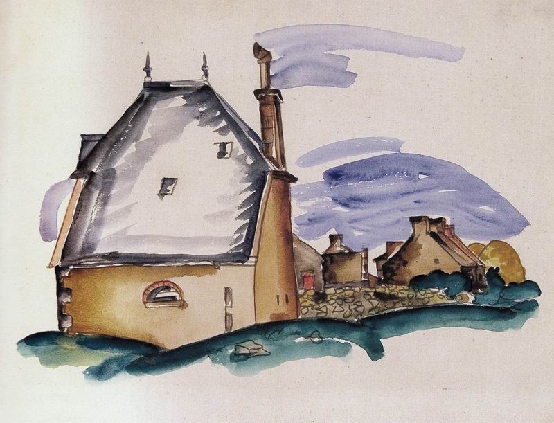 watercolor on paper, 22+28, Paris 1921