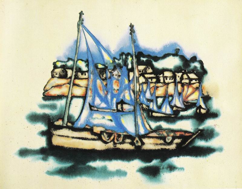 watercolor on paper, 22+28, Paris 1921