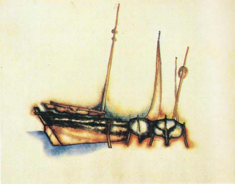 watercolor on paper, 22+28, Paris 1921