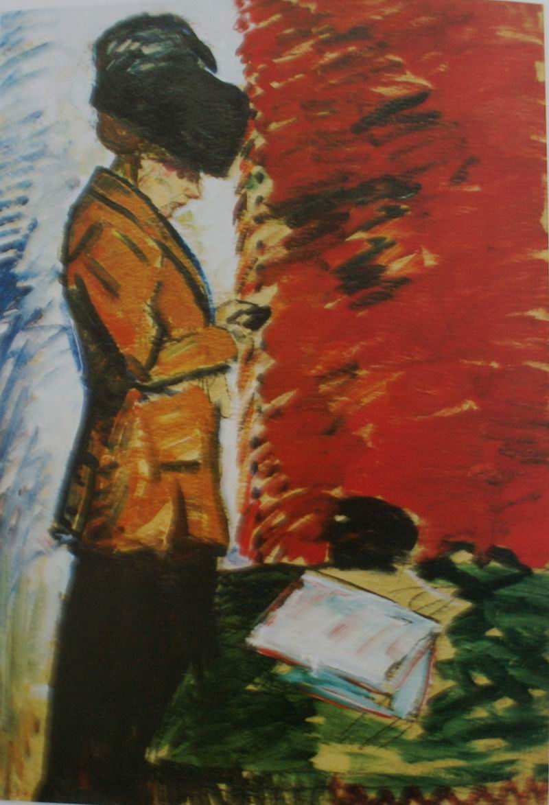 oil on cardboard, 68X34 1910s