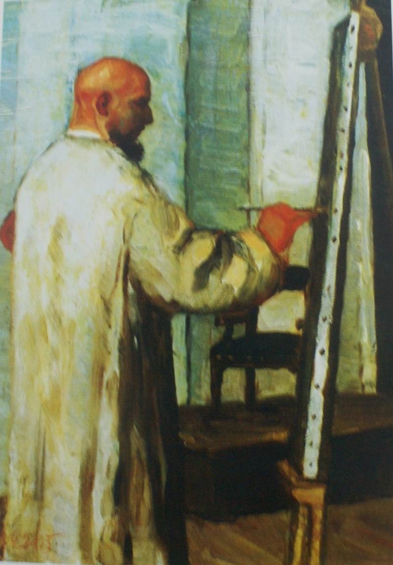 oil on cardboard 1910s