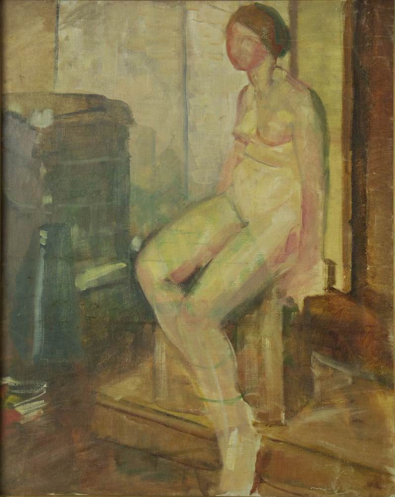 oil on canvas, 94X75, 1920s Georgian National Museum