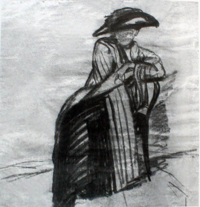 50X46, charcoal on paper, 1910s