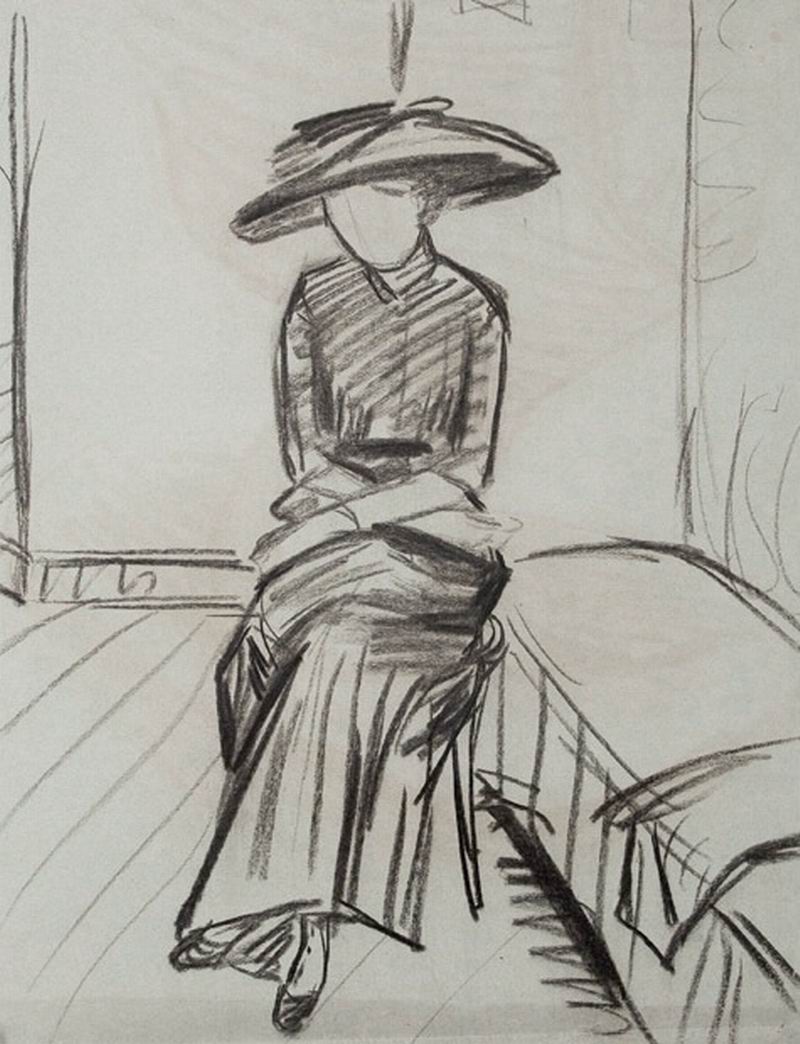 44X34, pencil, paper, 1908