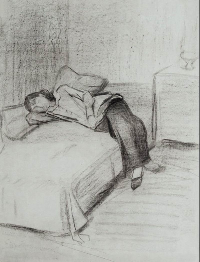 64X48, charcoal on paper, 1910s