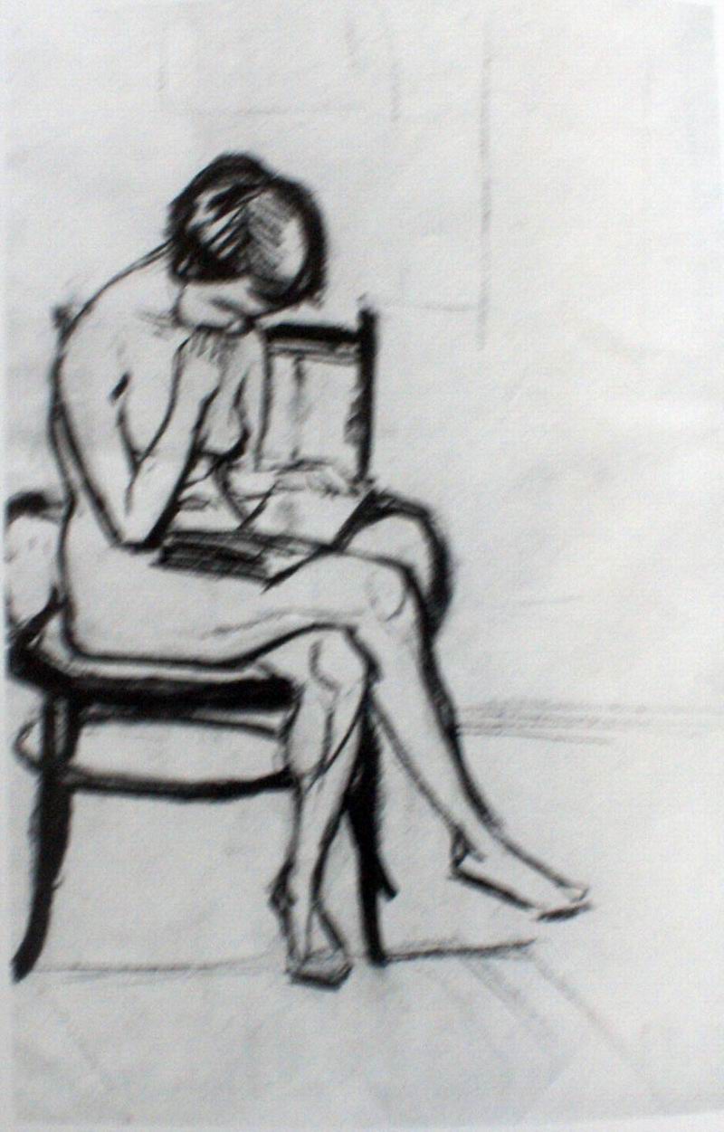 43X34, charcoal on paper, 1910s
