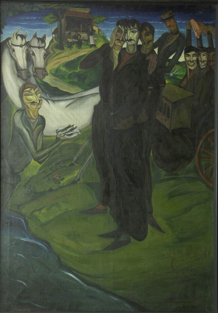 oil on canvas, 177X114, 1920 Georgian National Museum