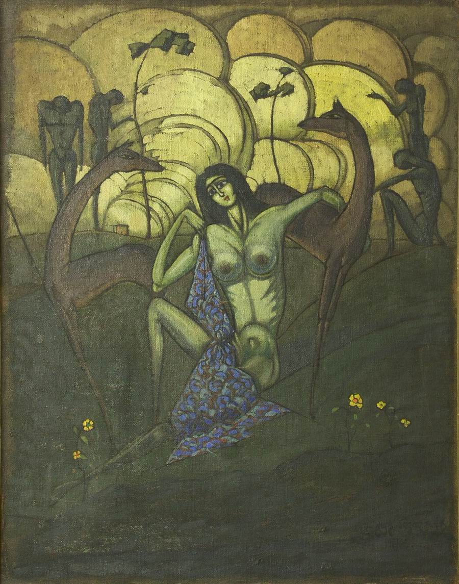 oil on canvas, 136X106, 1917 Georgian National Museum