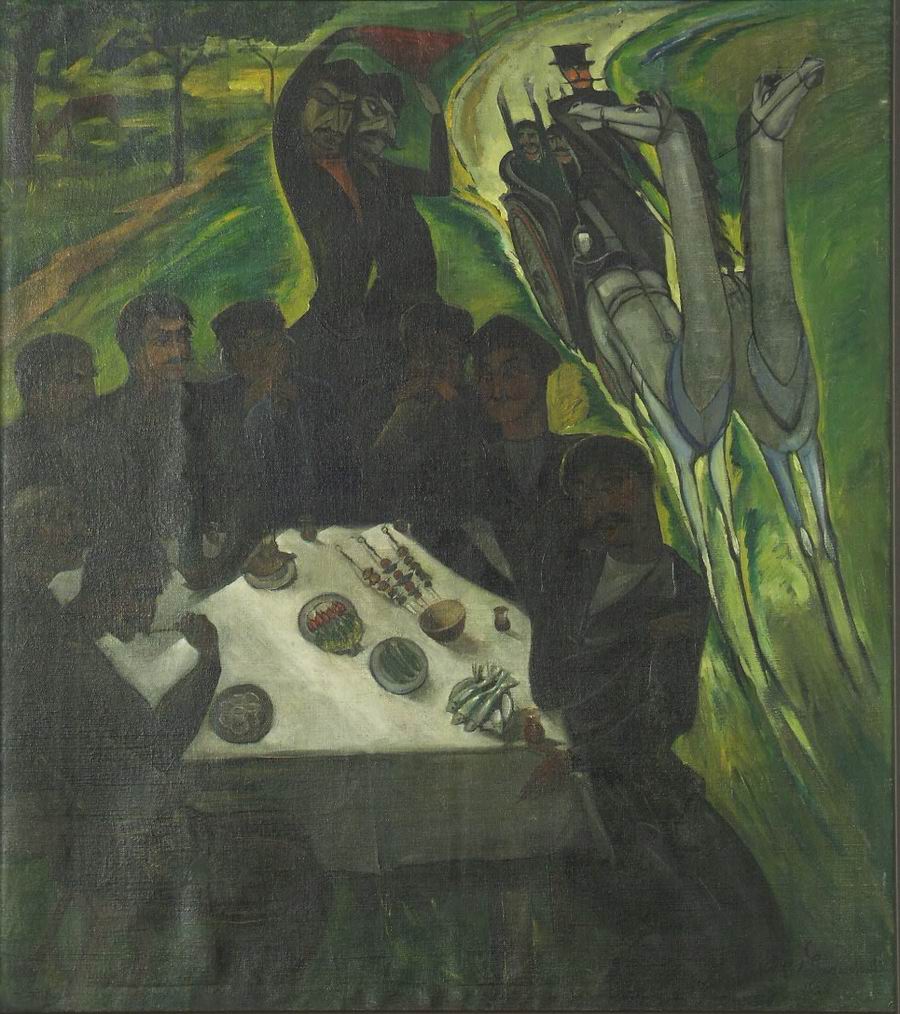 oil on canvas, 79X70, 1920 Georgian National Museum
