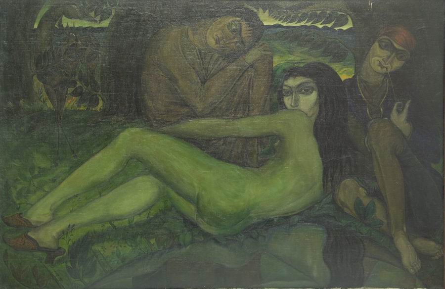 oil on canvas, 107X71, 1920 Georgian National Museum