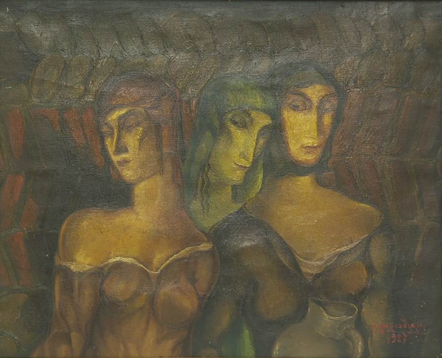 oil on canvas, 45X39, 1927 Georgian National Museum