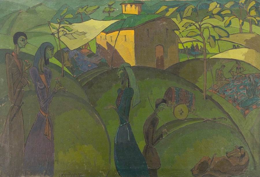 oil on canvas, 104X70, 1919 Georgian National Museum