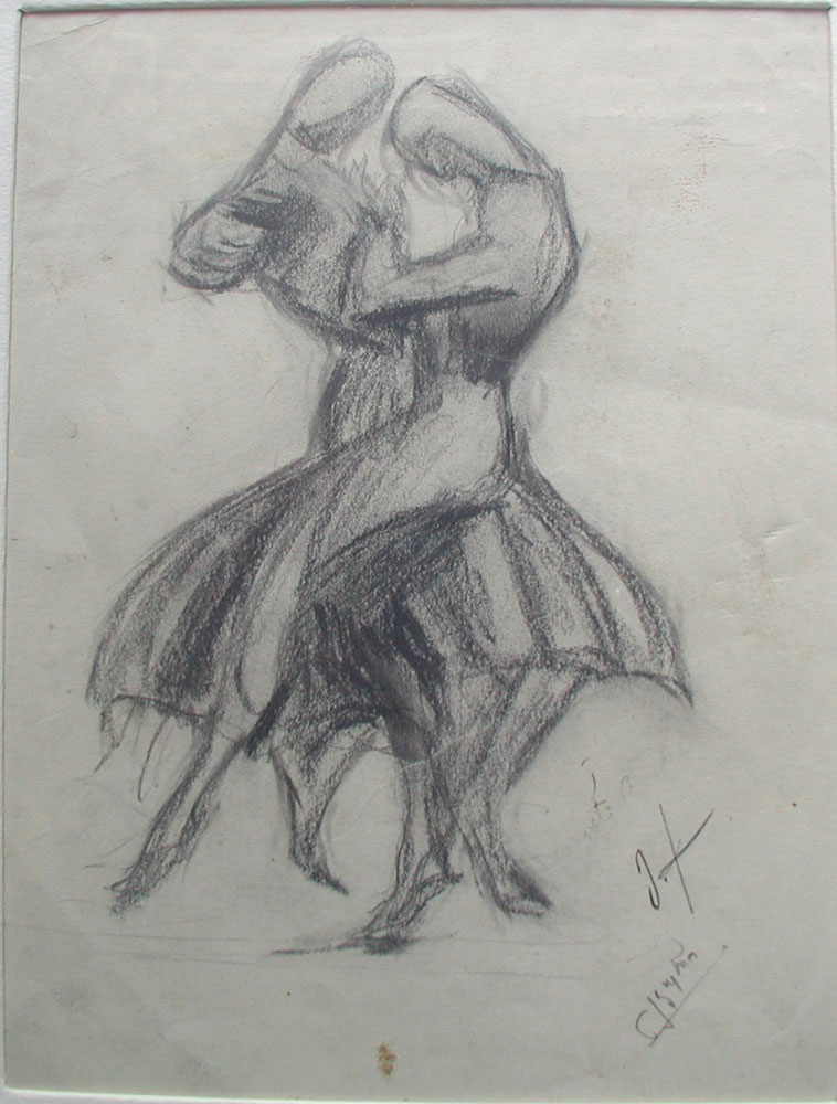 ქაღალდი, ნახშირი, 24.5 X 18.8 ბერლინი 1920