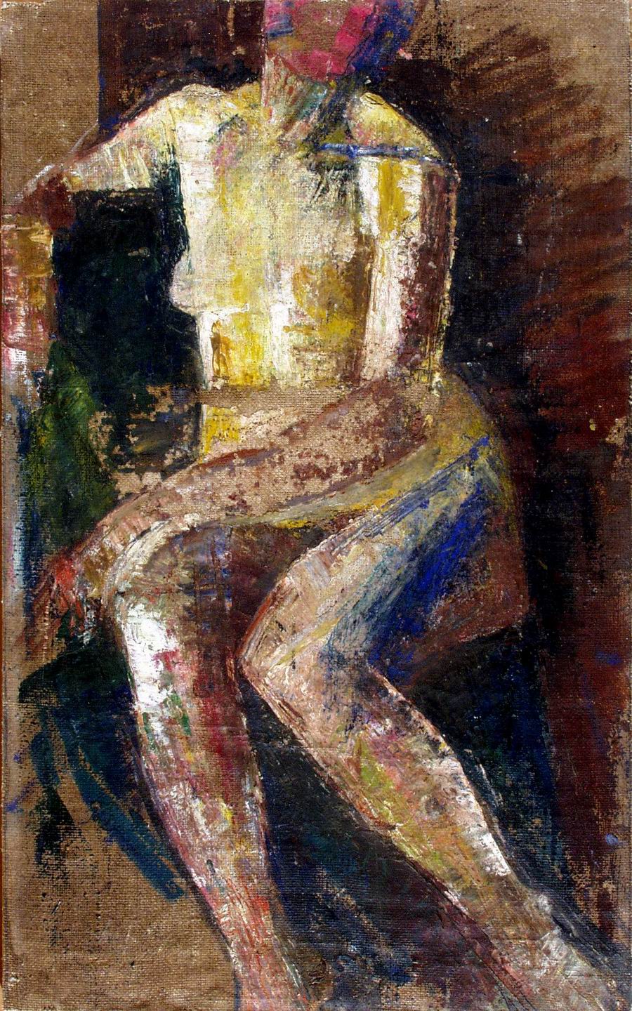 oil on cardboard, 51x31, 1927