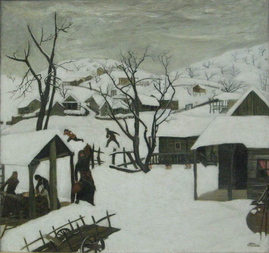 oil on canvas, 60X60, Paris 1924 Georgian National Museum