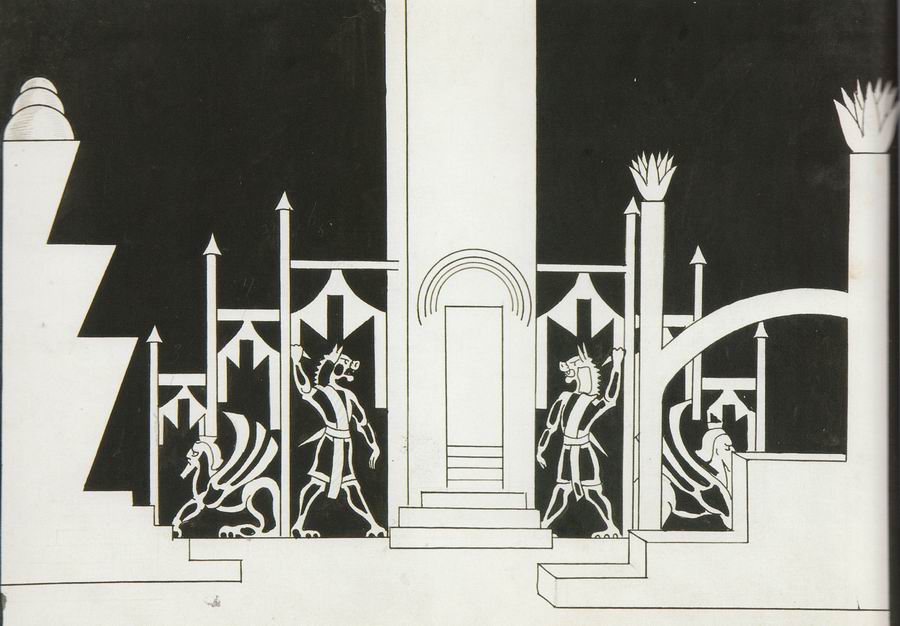 paper, Indian ink, 24X32, 1926