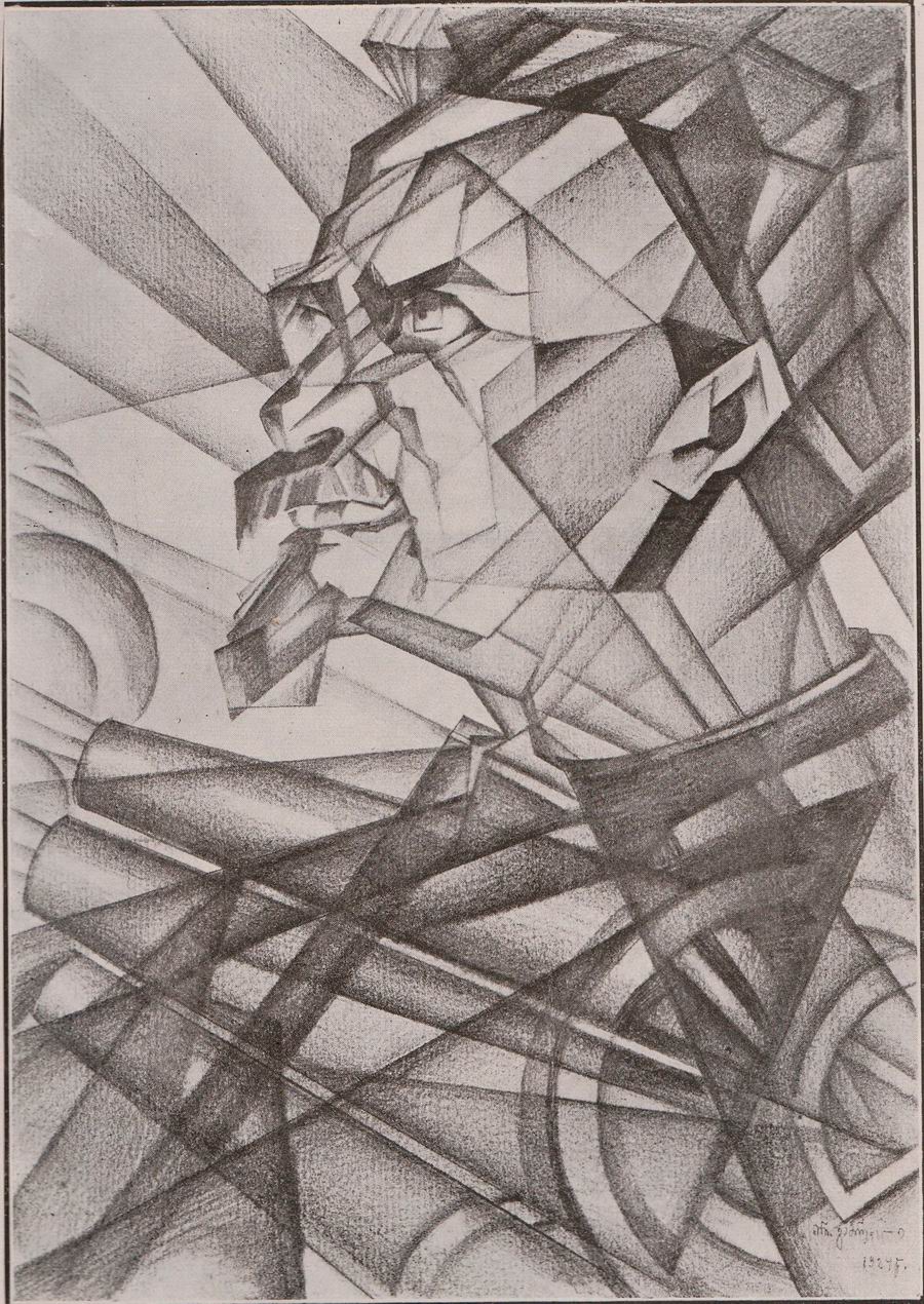 pencil, paper, mag.  Mnatobi  N6, Tiflis 1924