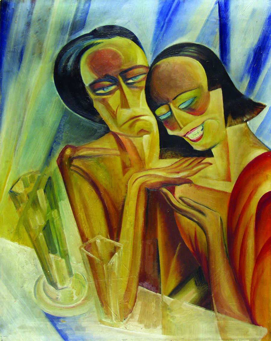 oil on cardboard, 23X15, 1921