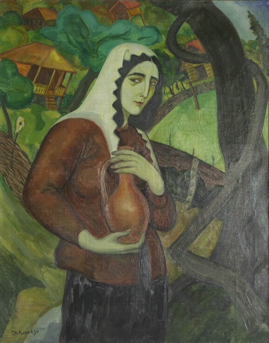 oil on canvas, 92X73, 1921, Georgian National Museum