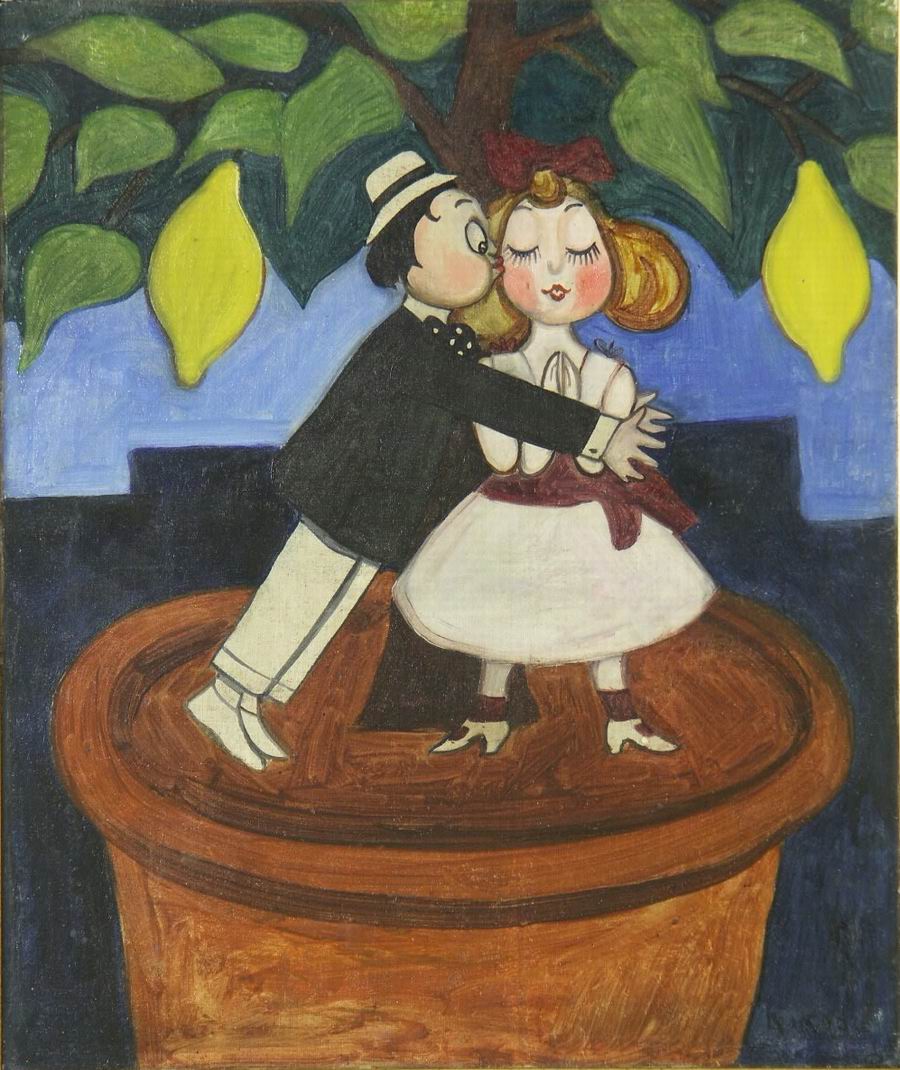oil on canvas, 54X46, 5, 1920, Georgian National Museum
