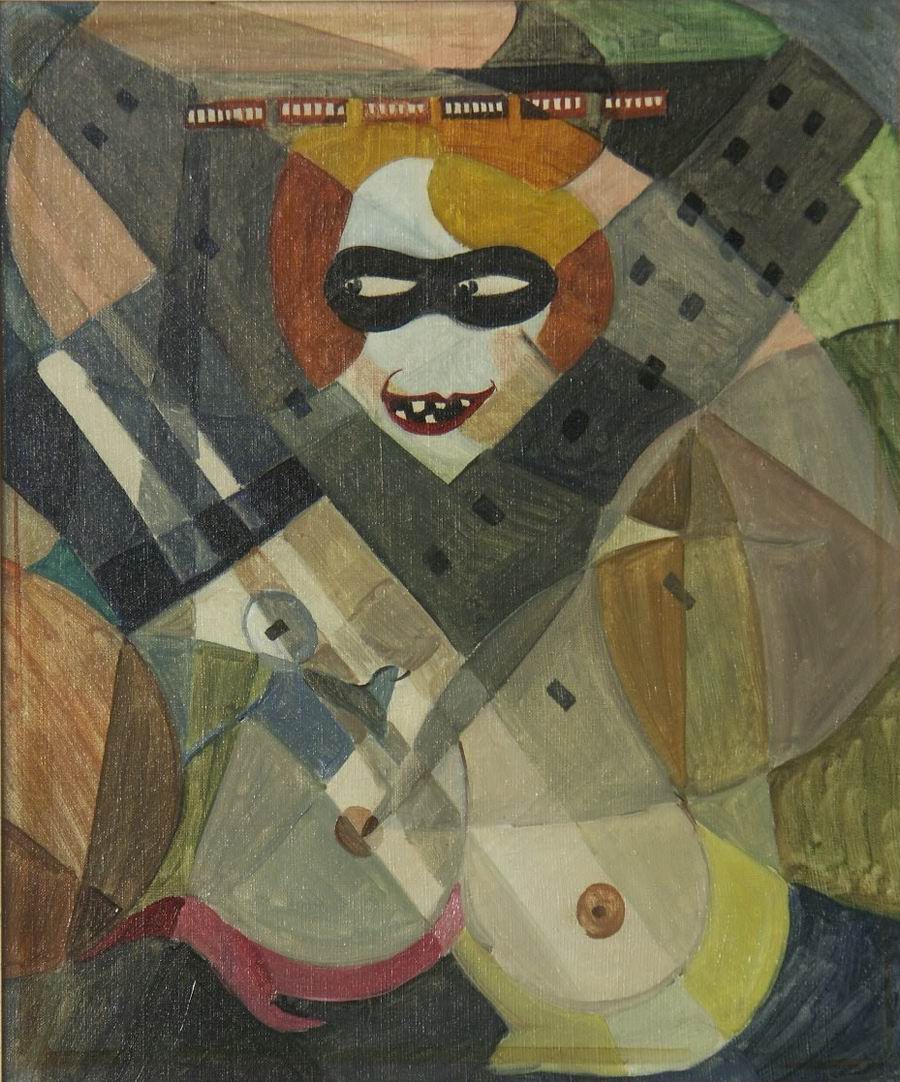 oil on canvas, 55X44 Paris, 1921, Georgian National Museum