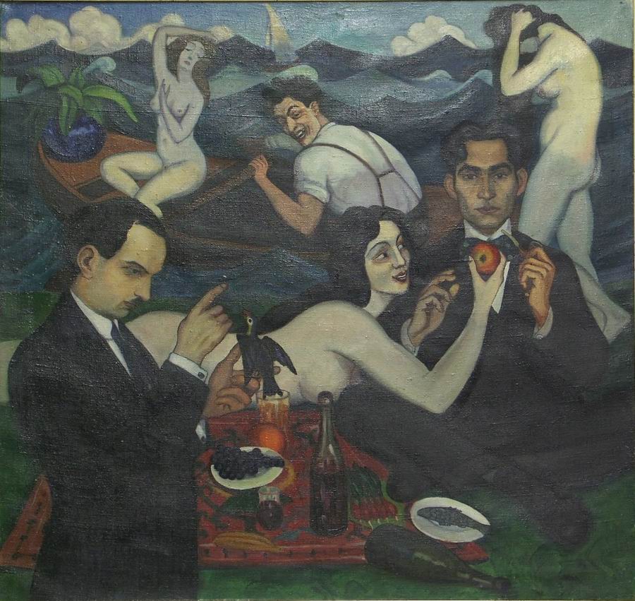 oil on canvas, 96X101, 1920, Georgian National Museum