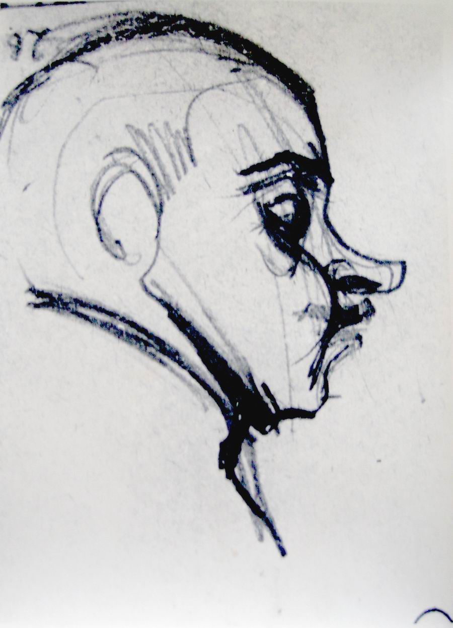 Grotesques pencil on paper, 1918-1921
