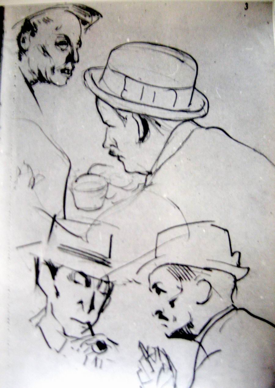 pencil on paper, 1918-1921