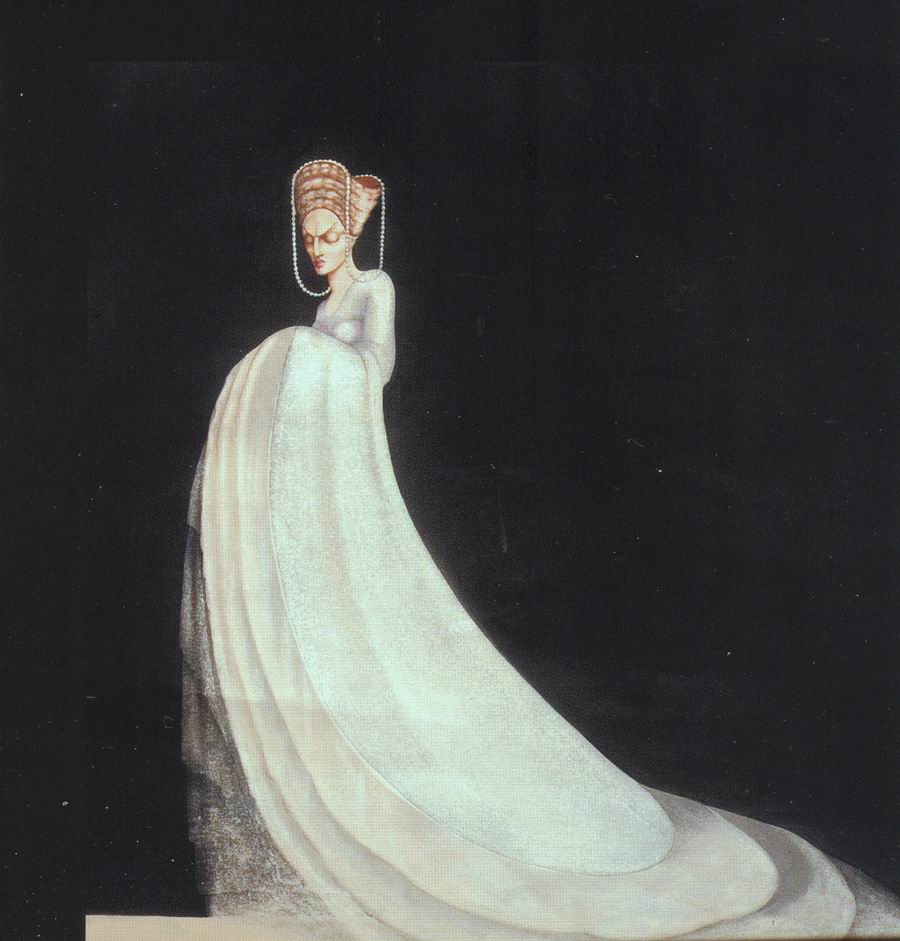 paper, pencil, watercolor, 42X36 1933 State Museum of Drama, Music, Film and Choreography