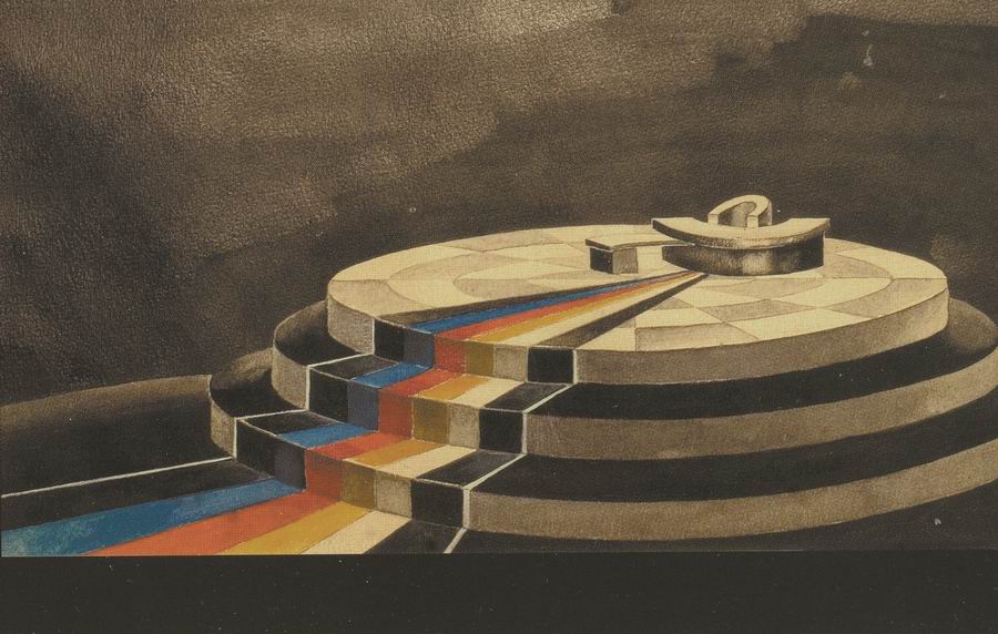 paper, gouache, 26x34   1931 State Museum of Drama, Music, Film and Choreography