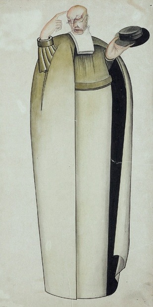 paper, gouache, 38x20  1932 State Museum of Drama, Music, Film and Choreography