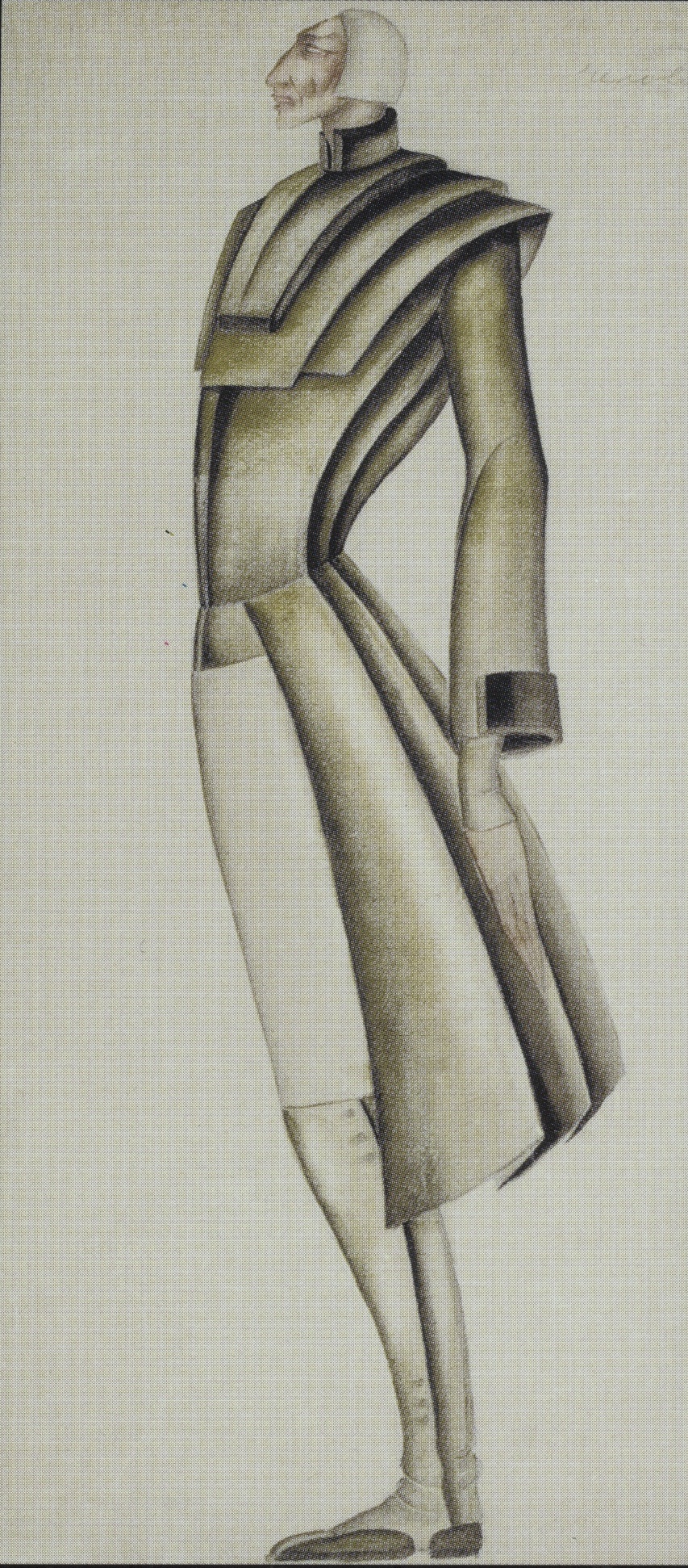 paper, watercolor,  39x19 1932 State Museum of Drama, Music, Film and Choreography