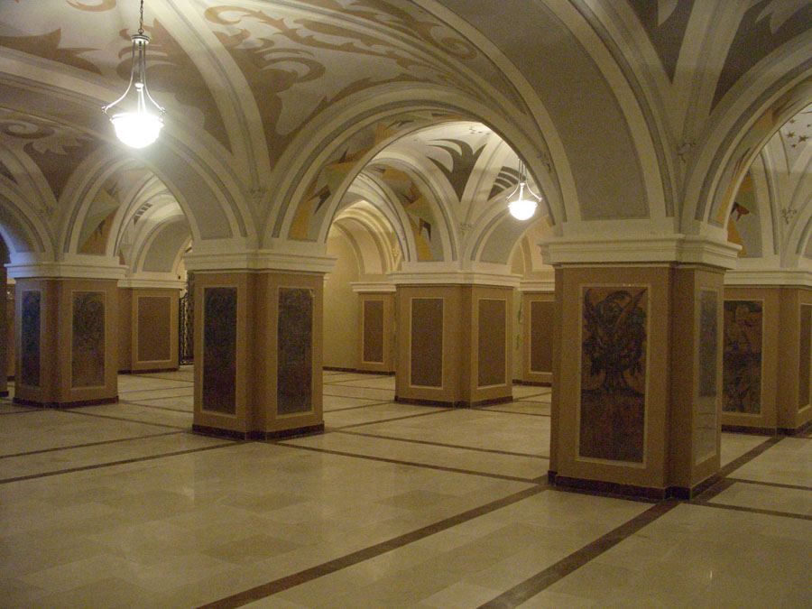 Kimerioni hall after the restoration. Lobby of Shota Rustaveli State Drama Theatre