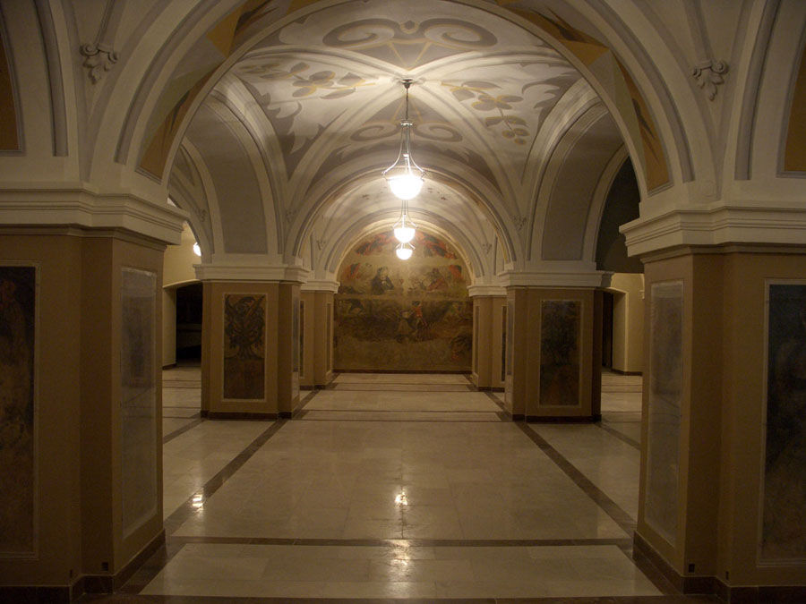 Kimerioni hall after the restoration. Lobby of Shota Rustaveli State Drama Theatre