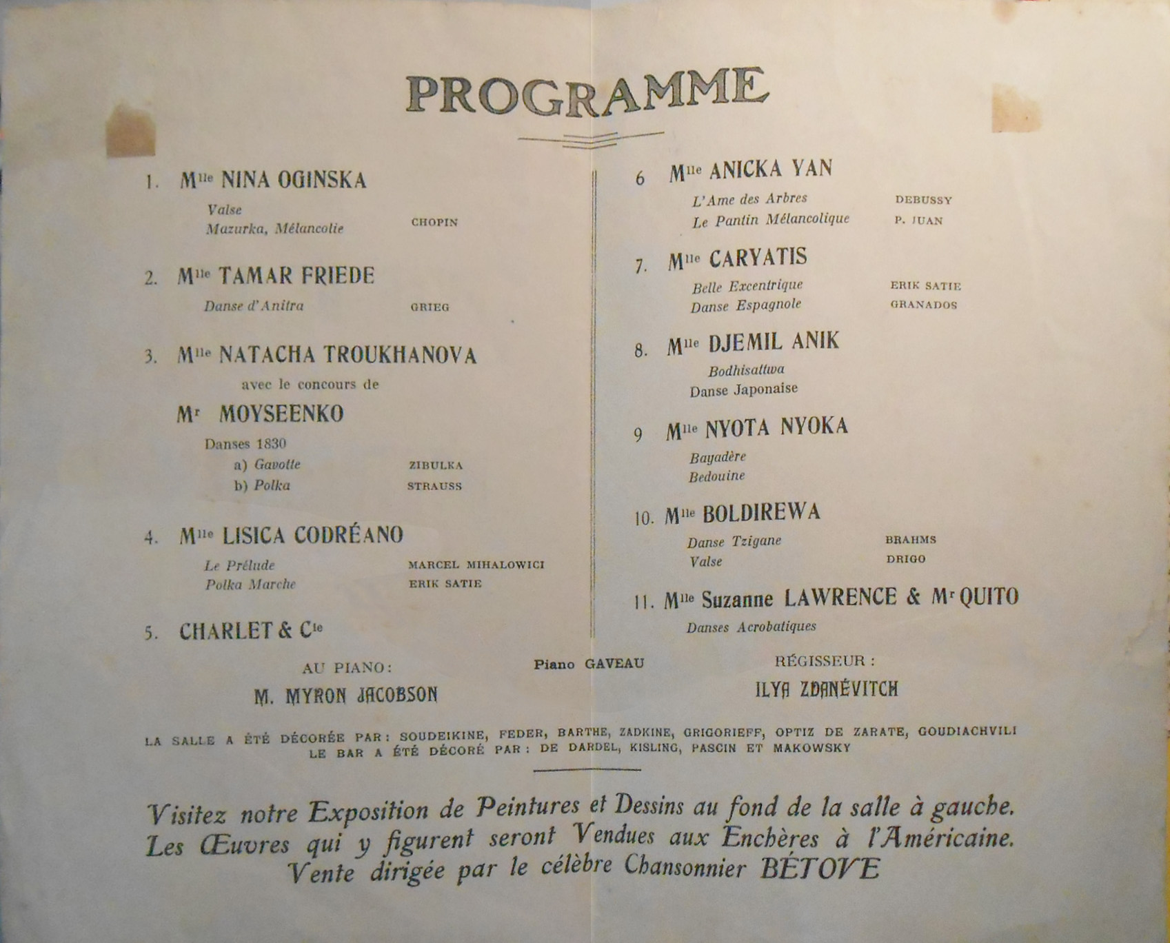 1923, პარიზი. კერძო კოლექცია, ბელგია
